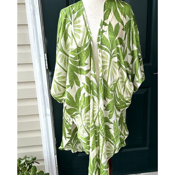 NWT Feels Like Sunshine Cardigan Ruana Wrap, OS Tropical Breeze Beach Resort - Picture 2 of 7